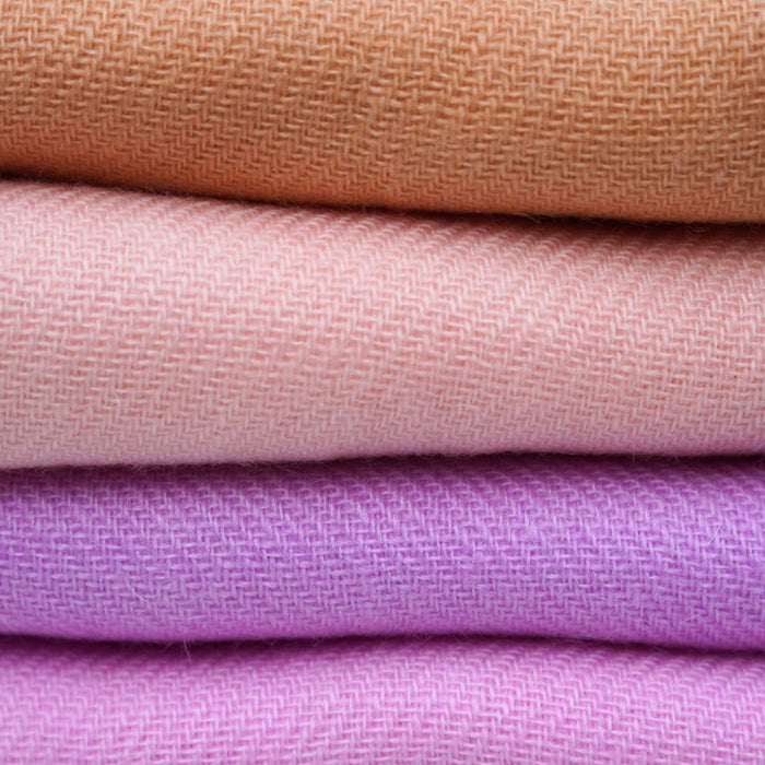 TØRKLÆDE MED CASHMERE - LYS SART ROSA