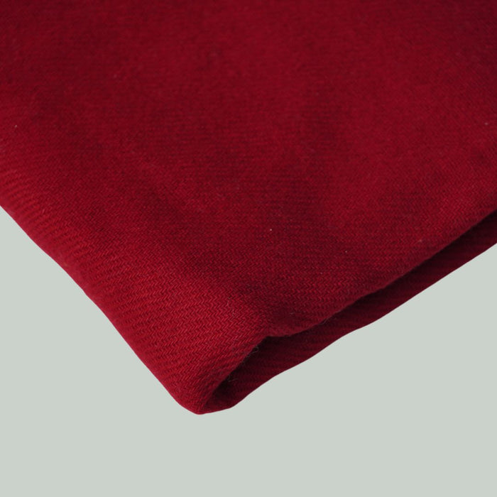TØRKLÆDE MED CASHMERE - DYB RØD