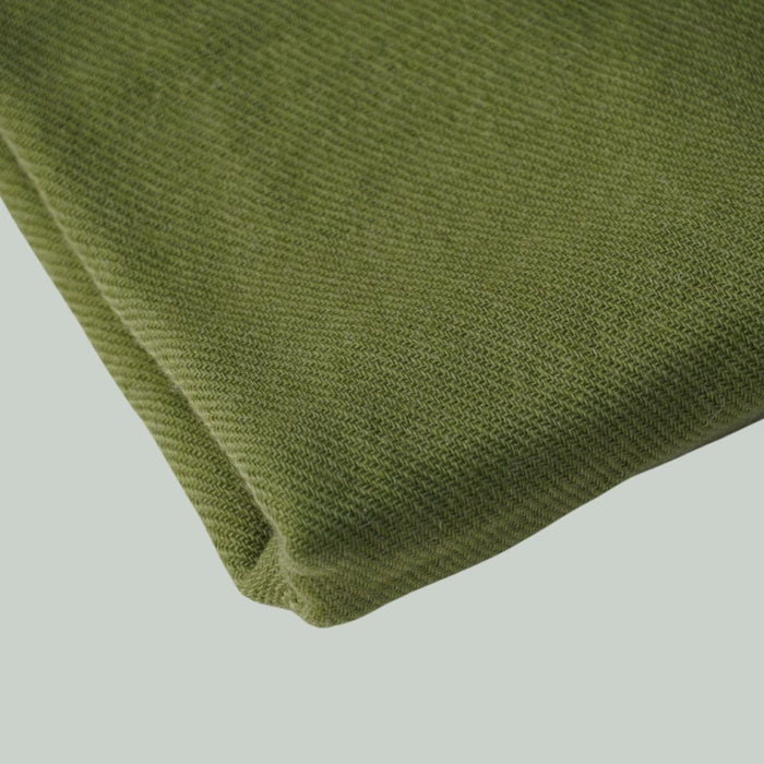 TØRKLÆDE MED CASHMERE - OLIVENGRØN
