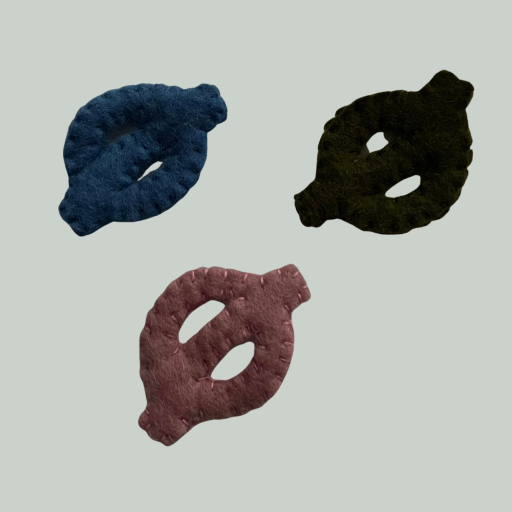 BOGSTAVER - FILT - ALFABET LØSE BOGSTAVER I LYSERØD