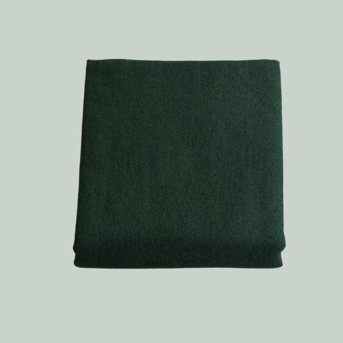 TØRKLÆDE MED CASHMERE - FLASKEGRØN