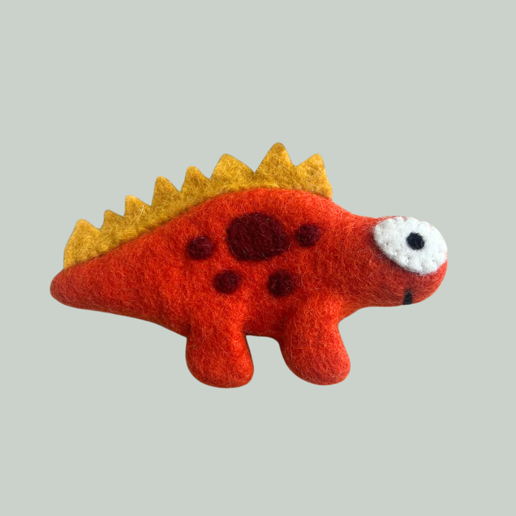 FINGERDUKKE - FILT - STEGOSAURUS