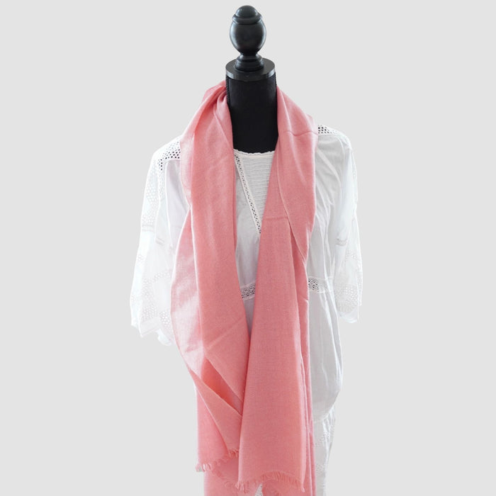 Tørklæde - CASHMERE/MERINOULD - varm rosa