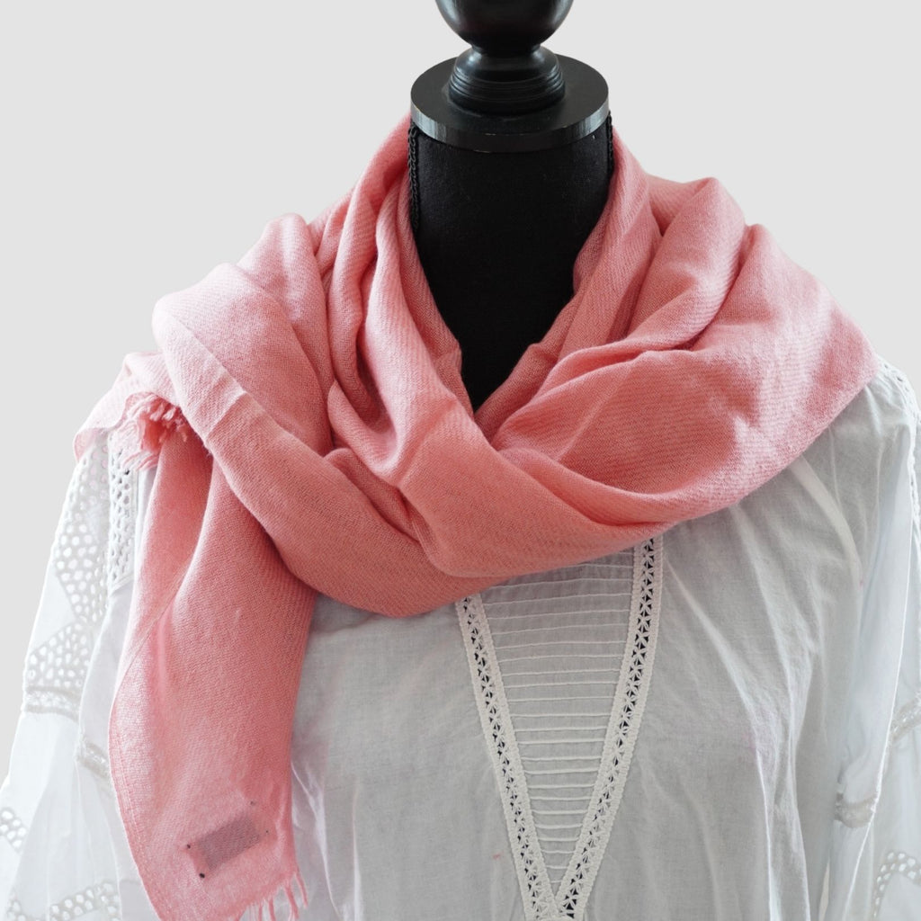 Tørklæde - CASHMERE/MERINOULD - varm rosa